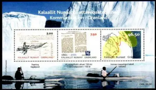 Grönland Mi.Nr. Block 52 Kommunikation in Grönland (I) 