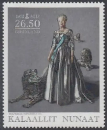 Grönland Mi.Nr. 601 40Jahre Regentschaft Königin Margrethe II (26.50)