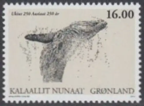 Grönland Mi.Nr. 646 250Jahre Stadt Aasiaat, Buckelwal (16.00)