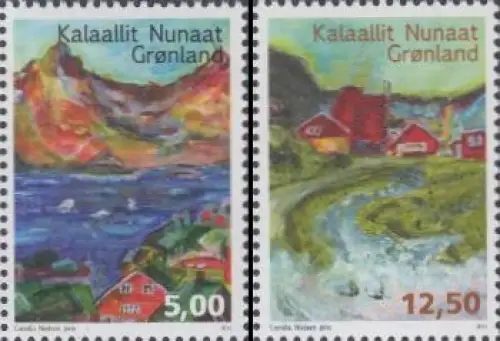 Grönland Mi.Nr. 657-58 Grönländische Lieder (2 Werte)