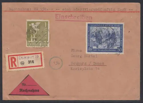 D,All.Bes.,Gem, Mi.Nr. 967 Leipziger Frühjahrsmesse 1948 u. 959 auf Brief
