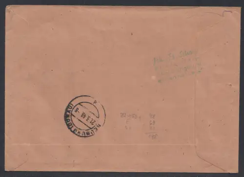 D,All.Bes.,Gem, Mi.Nr. 967 Leipziger Frühjahrsmesse 1948 u. 959 auf Brief