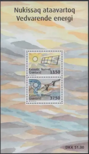 Grönland Mi.Nr. Block 74 Erneuerbare Energien, Sonnenernegie, Wasserkraft