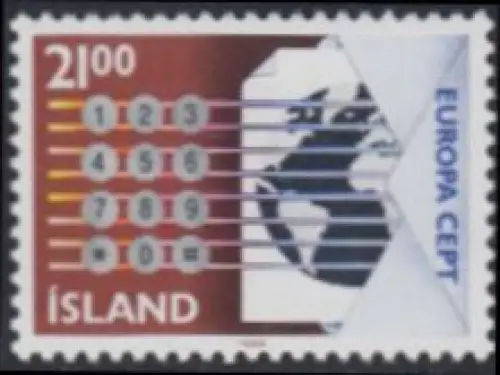 Island Mi.Nr. 683 Europa 88, Transport- und Kommunikationsmittel (21.00)