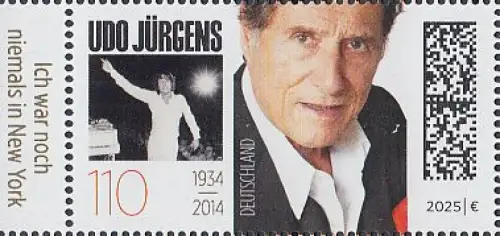 D,Bund Mi.Nr. 3927, Udo Jürgens (110) Ich war noch niemals in New York