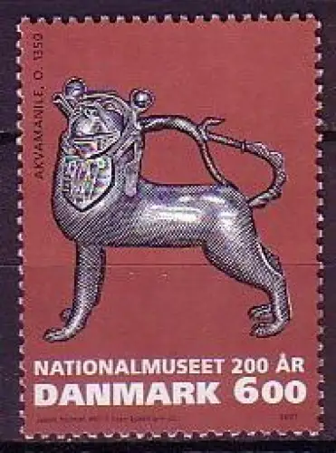 Dänemark Mi.Nr. 1463 Dän. Nationalmuseum, Löwen-Aquamanile, Fünen (6,00)