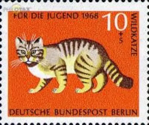 Berlin Mi.Nr. 316 Jugend 68 Wildkatze (10+5)
