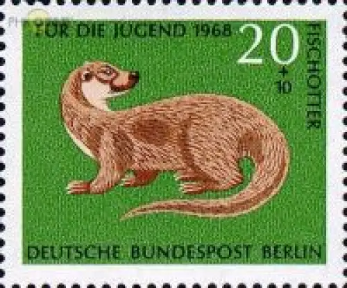 Berlin Mi.Nr. 317 Jugend 68 Fischotter (20+10)