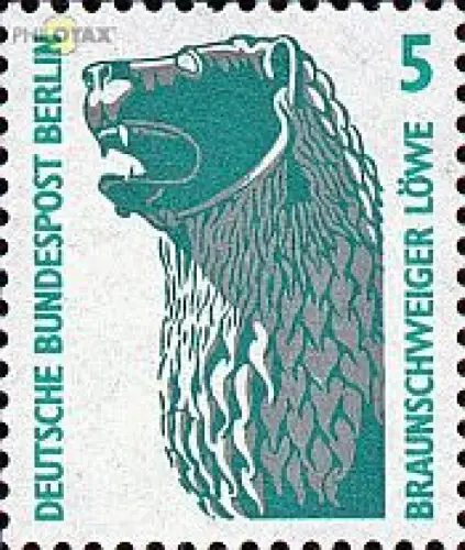 Berlin Mi.Nr. 863 Sehenswürdigkeiten Löwenstandbild Braunschweig (5)