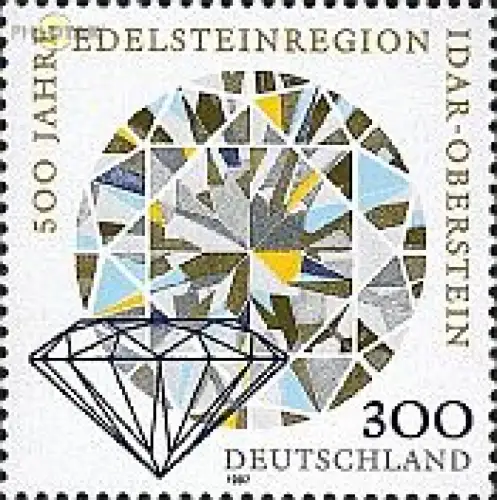 D,Bund Mi.Nr. 1911 Edelsteinregion Idar-Oberstein (300)