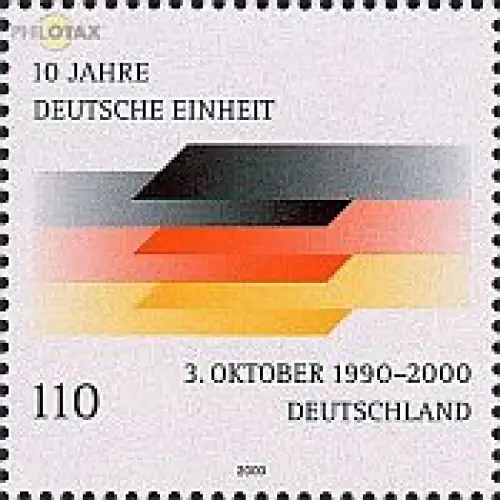 D,Bund Mi.Nr. 2142 10 Jahre Deutsche Einheit, Farben d. dt. Staatsflagge (110)