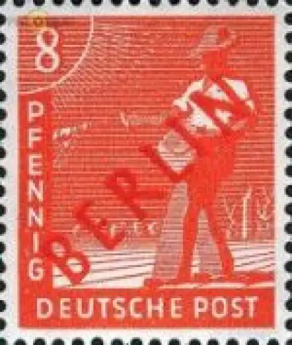 Berlin Mi.Nr. 23 Rotaufdruck (8)