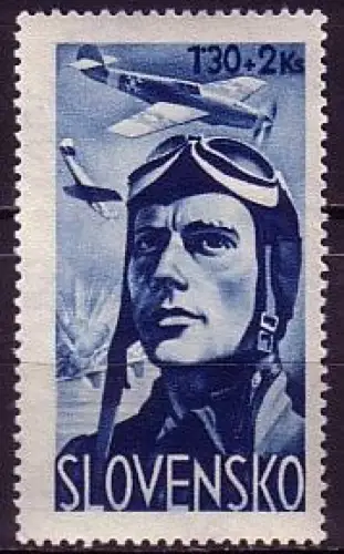 Slowakei Mi.Nr. 122 Frontkämpfer, Flugzeuge Messerschmidt Me 109 (1.30Ks+2Ks)