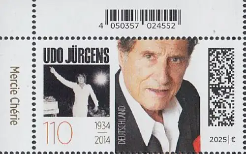 D,Bund Mi.Nr. 3927, Udo Jürgens (110) Mercie Chérie