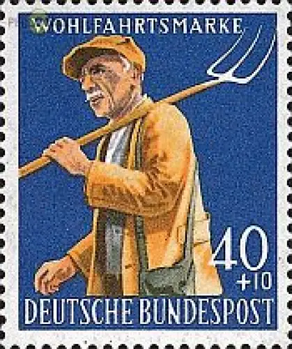 D,Bund Mi.Nr. 300 Wohlfahrt 58, Bauer (40+10)