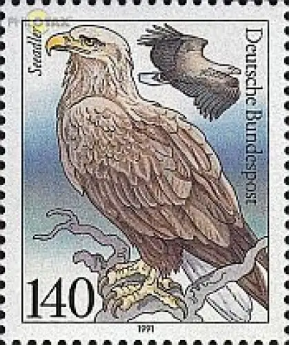 D,Bund Mi.Nr. 1542 Bedrohte Seevögel. Seeadler (140)