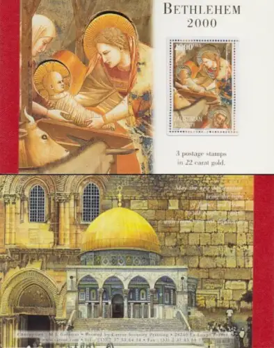 Palästina Mi.Nr. 153-55 im MH 2000.Geb. Jesus Christus (mit je 1x153-55)