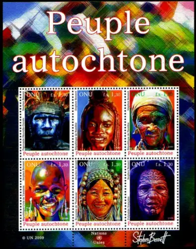 UNO Genf Mi.Nr. Block 26 Indigene Menschen (I)