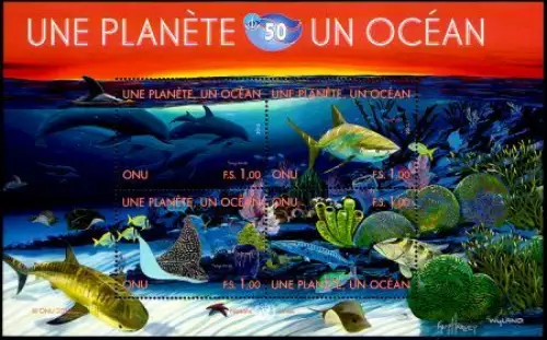 UNO Genf Mi.Nr. Block 28 1 Planet - 1 Ozean