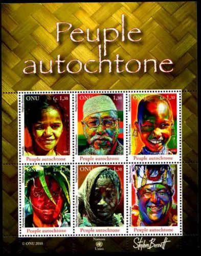 UNO Genf Mi.Nr. Block 30 Indigene Menschen (II)