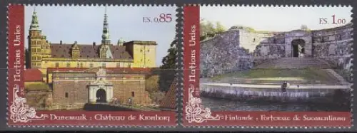 UNO Genf Mi.Nr. 769-70 UNESCO-Welterbe, Nordische Länder (2 Werte)