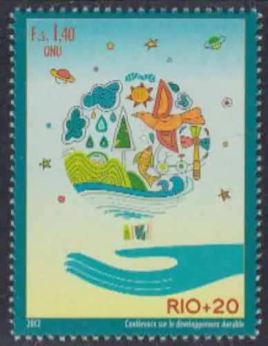 UNO Genf Mi.Nr. 794 RIO+20 Konferenz UNCSD (1,40)