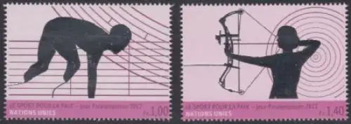 UNO Genf Mi.Nr. 795-96 Paralympics 2012 London (2 Werte)