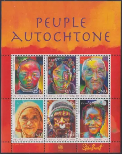UNO Genf MiNr. Block 33 Indigene Menschen