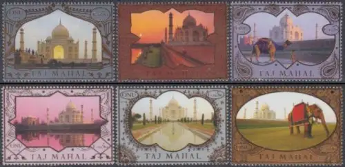 UNO Genf MiNr. 864-69 UNESCO-Welterbe Taj Mahal (6 Werte)