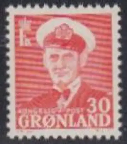 Grönland Mi.Nr. 44 Freim. König Frederik IX (30)