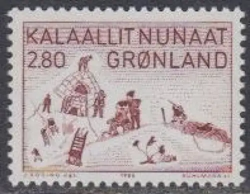 Grönland Mi.Nr. 167 Kunst, Collage aus täglichem Leben (2.80)