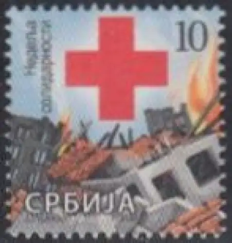 Serbien Zwangszuschlagsm.Mi.Nr. 37 Woche der Solidarität, Ruinen (10)