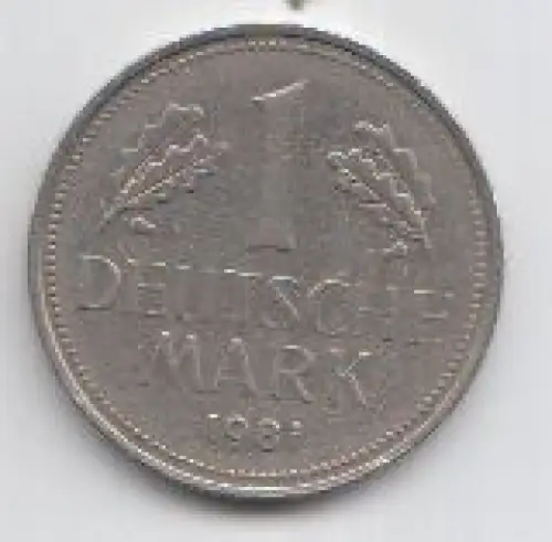 1 DM Kursmünze 1981, Prägebuchstabe F