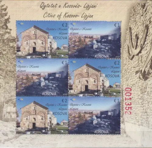 Kosovo MiNr. 568-569 Städte im Kosovo - Lipjan (Klbg.)