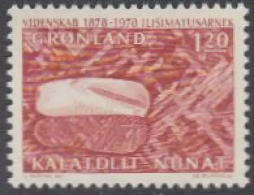 Grönland Mi.Nr. 105 Kommission f.wissensch.Untersuchungen, Eisenmeteorit (1.20)
