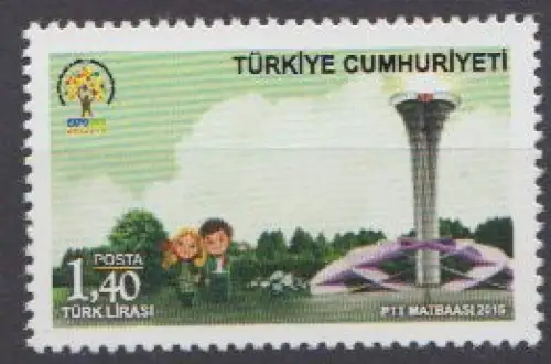 Türkei MiNr. 4250 Gartenbauausstellung EXPO Antalya, Expo Square und Turkcell 
