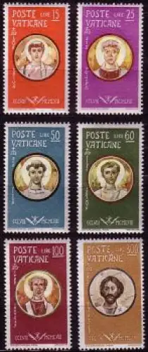 Vatikan Mi.Nr. 307-12 Christliche Märtyrer (6 Werte)