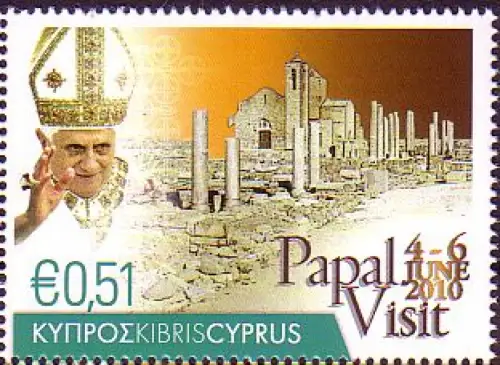 Zypern Mi.Nr. 1183 Besuch Papst Benedikt XVI auf Zypern (0,51)