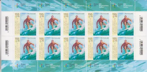 D,Bund Mi.Nr. 3604 Für den Sport 2021 Olymische Sportarten Wellenreiten (Klbg.)