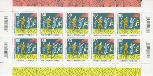 D,Bund Mi.Nr. 3639, 100 Jahre Deutscher Tanzsportverband (Klbg.)