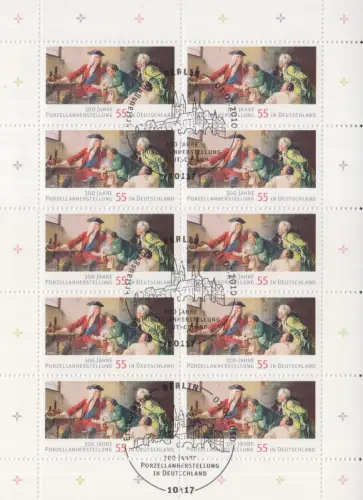 D,Bund Mi.Nr. 2805 Porzellanherstellung, J. F. Böttger (Klbg.)