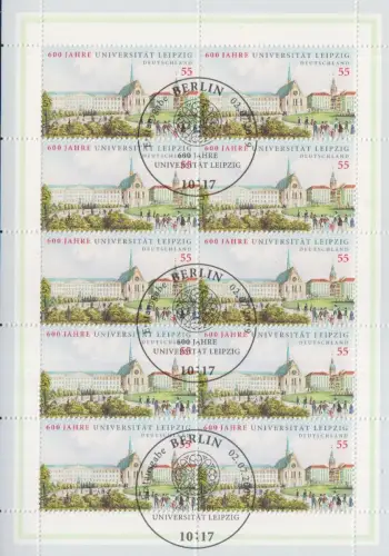 D,Bund Mi.Nr. 2745 600 Jahre Universität Leipzig (Klbg.)