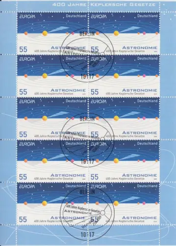 D,Bund Mi.Nr. 2732 Europa 2009, Astronomie (Klbg.)