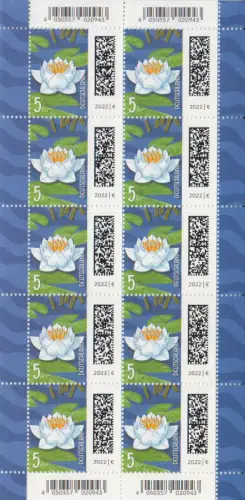 D,Bund Mi.Nr. 3644 Freim. Welt der Briefe: Weiße Seerose (Klbg.)