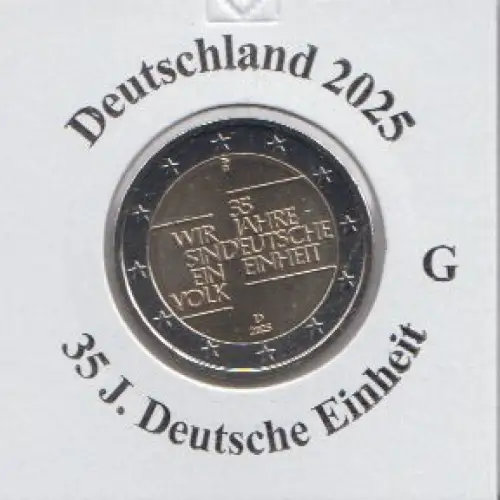 Deutschland 2025, 35 Jahre Deutsche Einheit G