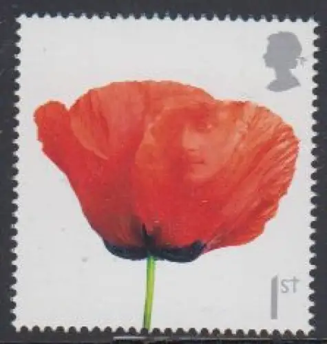Großbritannien Mi.Nr. 2692 Jahrestag Beendigung 2.Weltkrieg, Klatschmohn mit 