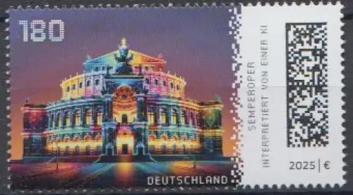 D,Bund Mi.Nr. 3930 Historische Bauwerke in Deutschland, Semperoper Dresden (180)