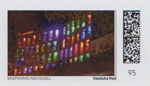 Deutsche Post - Marke Individuell - Bonn leuchtet 2025 - Friedensplatz Sparkasse
