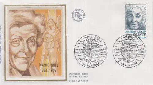 Frankreich MiNr. 2071, 95. Geburtstag der Schiftstellerin Marie Noel (1,00+0,20)