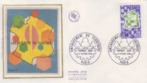 Frankreich MiNr. 2072 Karte Frankreichs als Puzzle